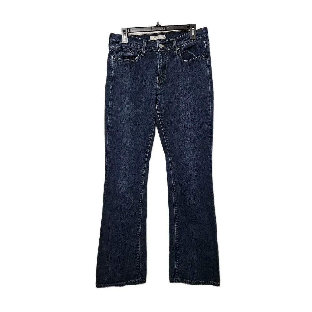 Levi's Jeans Women 8 Long Dark Blue 515 Bootcut Mid Rise Stretch Denim‎ Western